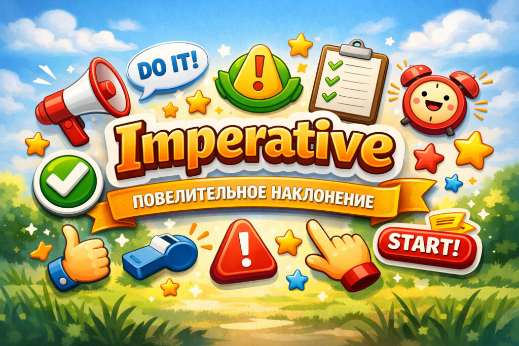 Imperative в английском: повелительное наклонение и знаки-указатели