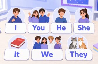 Личные местоимения в английском на карточках: I you he she it we they