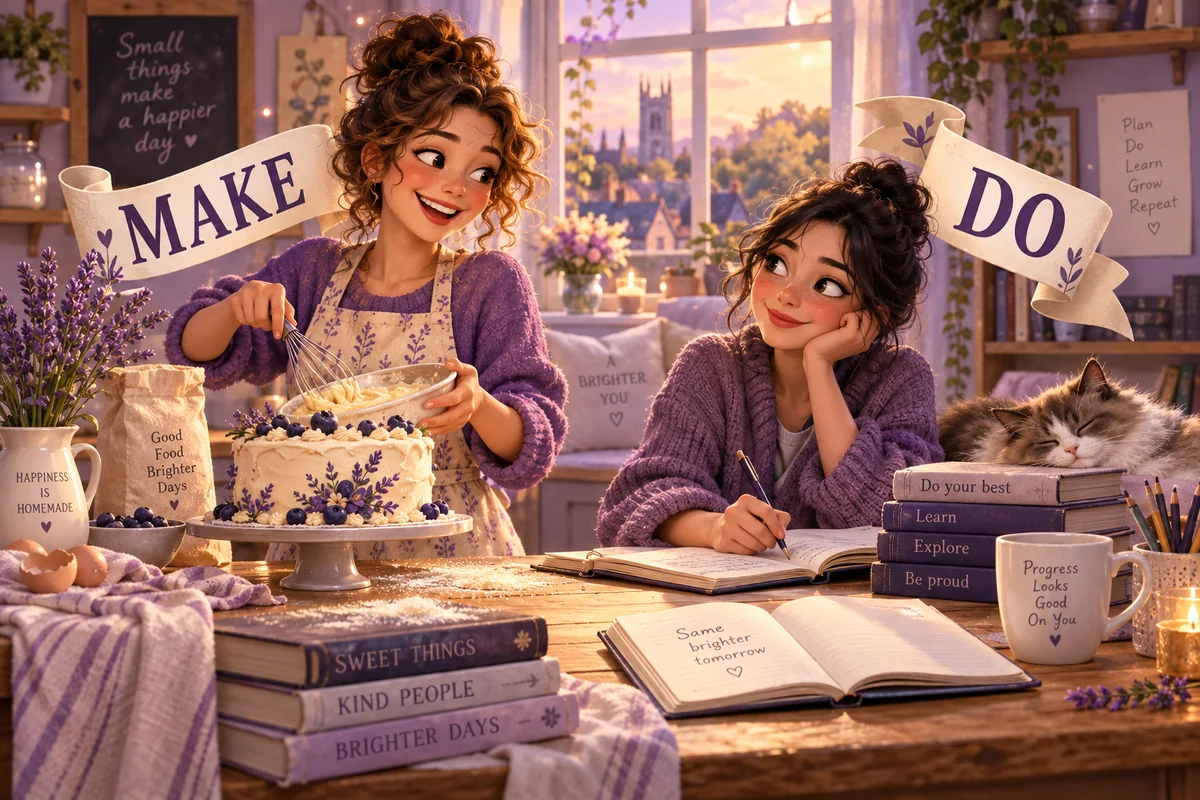 Make и do в английском: разница и устойчивые выражения — сюжетная иллюстрация